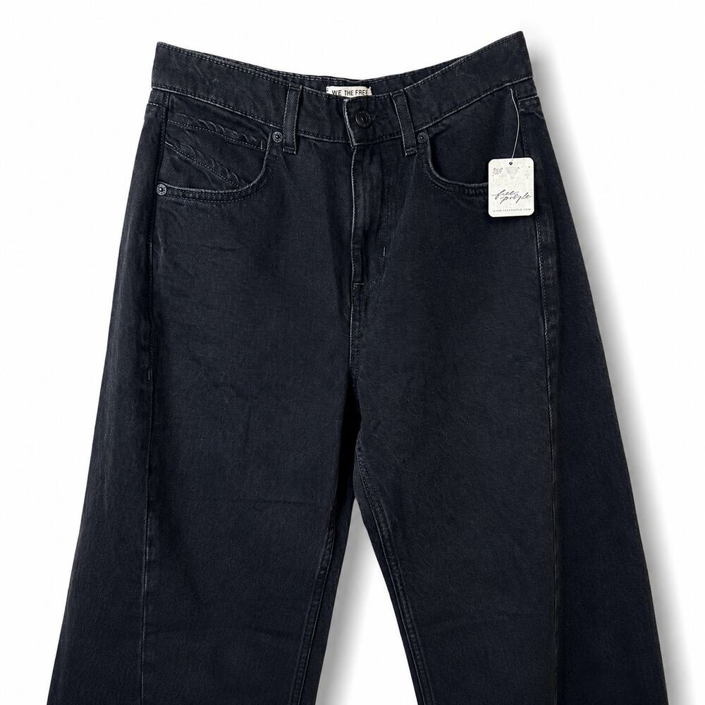 NEW Free People We The Free Doppelganger Alter Ego Wide-Leg Twisted Jeans 26 - Picture 6 of 12